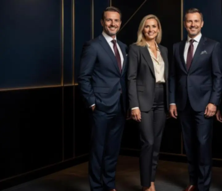 Zespół założycielski Strefa Veloria w eleganckiej, wieczornej przestrzeni